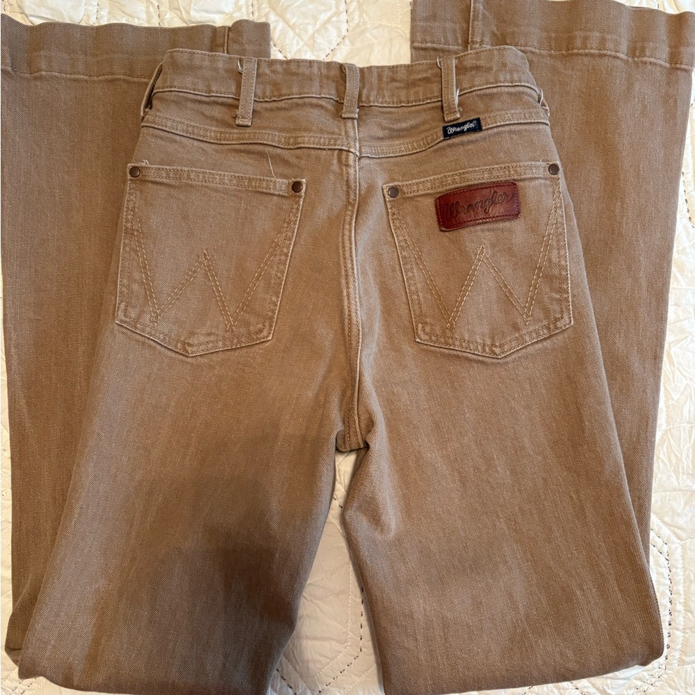 Wrangler Retro Bailey Trouser Tan Denim Pants  W 27